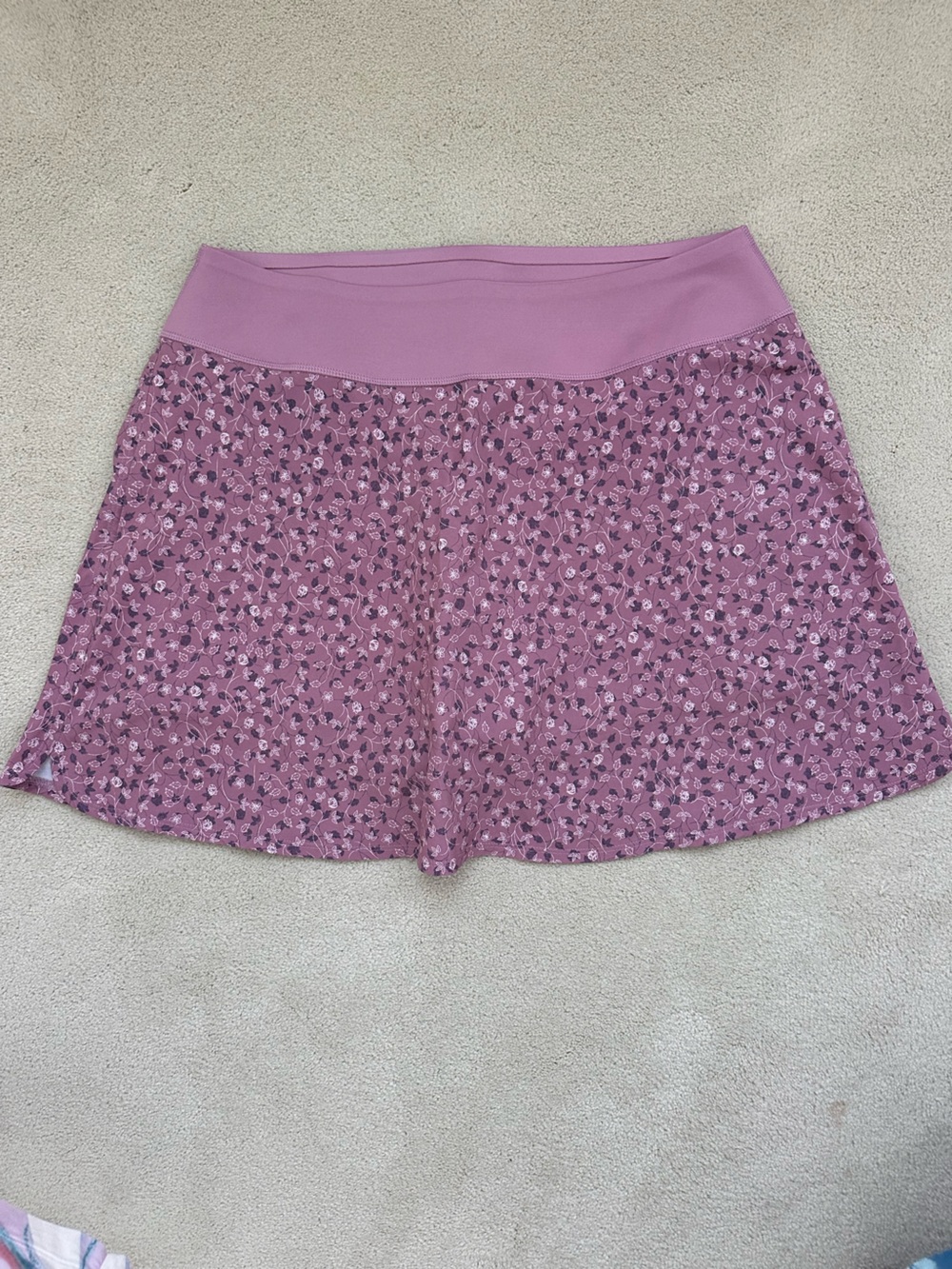 Puma Golf Dusty Rose Mauve Athletic Skort | Size Large